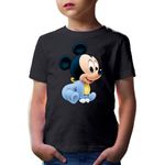 Fashion, accesorii si bijuterii - Copii - Imbracaminte copii - Tricouri copii - Tricou copii Mickey Mouse Baby Small Chibi Cute Design, negru, S Copii - Infinity.ro