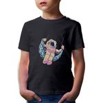 Fashion, accesorii si bijuterii - Copii - Imbracaminte copii - Tricouri copii - Tricou copii NASA Astronaut Seesaw Moon Hubble Stars Universe Infinite, negru, XL Copii - Infinity.ro