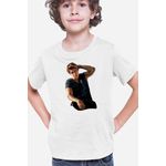 Fashion, accesorii si bijuterii - Copii - Imbracaminte copii - Tricouri copii - Tricou copii Justin Bieber Tattoo Boyfriend My World, alb, L Copii - Infinity.ro