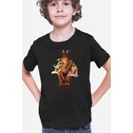 Fashion, accesorii si bijuterii - Copii - Imbracaminte copii - Tricouri copii - Tricou copii Ice Age Antic Animals Mammoth Tiger Old Era, negru, XL Copii - Infinity.ro