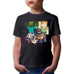 Fashion, accesorii si bijuterii - Copii - Imbracaminte copii - Tricouri copii - Tricou copii Minecraft Brawl Stars Bomberman Kawaii Open World, negru, L Copii - Infinity.ro