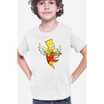 Fashion, accesorii si bijuterii - Copii - Imbracaminte copii - Tricouri copii - Tricou copii The Simpsons Cupidon Love Frame Animation, alb, S Copii - Infinity.ro