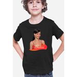 Fashion, accesorii si bijuterii - Copii - Imbracaminte copii - Tricouri copii - Tricou copii Rihanna Beautiful Lady Concert Style American, negru, XS Copii - Infinity.ro