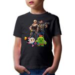 Fashion, accesorii si bijuterii - Copii - Imbracaminte copii - Tricouri copii - Tricou copii Fortnite Brawl Stars Cactus Bomberman Run, negru, M Copii - Infinity.ro