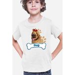 Fashion, accesorii si bijuterii - Copii - Imbracaminte copii - Tricouri copii - Tricou copii Dug Days King Bone Paws Fluffy Funny, alb, S Copii - Infinity.ro
