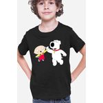Fashion, accesorii si bijuterii - Copii - Imbracaminte copii - Tricouri copii - Tricou copii Family Guy Dog Best Friend Hi5 Animation Cartoons, negru, XL Copii - Infinity.ro