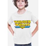 Fashion, accesorii si bijuterii - Copii - Imbracaminte copii - Tricouri copii - Tricou copii Wonder Woman Logo American Comic Books Action, alb, XL Copii - Infinity.ro