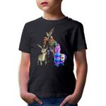 Fashion, accesorii si bijuterii - Copii - Imbracaminte copii - Tricouri copii - Tricou copii Fortnite Goat Donkey Animals Hunting, negru, S Copii - Infinity.ro