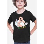 Fashion, accesorii si bijuterii - Copii - Imbracaminte copii - Tricouri copii - Tricou copii Family Guy Bathroom Smartphone Tik Tok Play, negru, S Copii - Infinity.ro