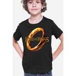 Fashion, accesorii si bijuterii - Copii - Imbracaminte copii - Tricouri copii - Tricou copii Lord of the Rings Logo Runes Language Elf Creatures, negru, M Copii - Infinity.ro