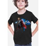 Fashion, accesorii si bijuterii - Copii - Imbracaminte copii - Tricouri copii - Tricou copii Thor Batman Super Hero DC Universe, negru, S Copii - Infinity.ro