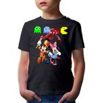 Fashion, accesorii si bijuterii - Copii - Imbracaminte copii - Tricouri copii - Tricou copii Spiderman Mickey Mouse Daisy Pacman Emotes, negru, L Copii - Infinity.ro