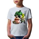 Fashion, accesorii si bijuterii - Copii - Imbracaminte copii - Tricouri copii - Tricou copii Hulk Shrek Clash of Clans Pig Ride Survival, alb, M Copii - Infinity.ro
