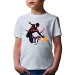 Fashion, accesorii si bijuterii - Copii - Imbracaminte copii - Tricouri copii - Tricou copii Spiderman Dragon Clash Royale Strategy, alb, L Copii - Infinity.ro