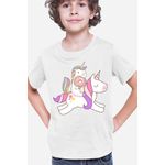 Fashion, accesorii si bijuterii - Copii - Imbracaminte copii - Tricouri copii - Tricou copii Unicorn Squad Donnut Mother Childe Fly, alb, XS Copii - Infinity.ro