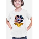 Fashion, accesorii si bijuterii - Copii - Imbracaminte copii - Tricouri copii - Tricou copii Wonder Woman Fight Book Cartoons Animation, alb, XL Copii - Infinity.ro