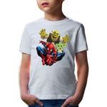 Fashion, accesorii si bijuterii - Copii - Imbracaminte copii - Tricouri copii - Tricou copii Spiderman Shrek Yoda Star Wars, alb, XS Copii - Infinity.ro