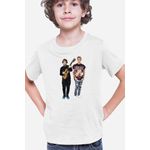Fashion, accesorii si bijuterii - Copii - Imbracaminte copii - Tricouri copii - Tricou copii Ed Sheeran Justin Bieber Feat Duo, alb, XS Copii - Infinity.ro