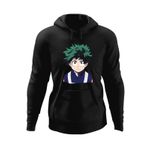 Fashion, accesorii si bijuterii - Barbati - Imbracaminte - Hanorace barbati - Hanorac barbati Hero Academy Deku Rebel Gamer Anime, negru, marime S - Infinity.ro