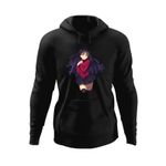 Fashion, accesorii si bijuterii - Barbati - Imbracaminte - Hanorace barbati - Hanorac barbati Kakegurui Yumeko Jabami Gambler Girl, negru, marime XL - Infinity.ro