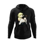 Fashion, accesorii si bijuterii - Barbati - Imbracaminte - Hanorace barbati - Hanorac barbati Death Note L Detectiv Misa Amane Codite, negru, marime L - Infinity.ro