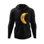 Fashion, accesorii si bijuterii - Barbati - Imbracaminte - Hanorace barbati - Hanorac barbati Lumea lui Gumball Banana Desene Cartoon, negru, marime 3XL - Infinity.ro