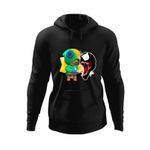 Fashion, accesorii si bijuterii - Barbati - Imbracaminte - Hanorace barbati - Hanorac barbati Venom Brawl Stars Leon Epic Fight, negru, marime M - Infinity.ro