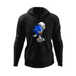 Fashion, accesorii si bijuterii - Barbati - Imbracaminte - Hanorace barbati - Hanorac barbati Sonic the Hedgehog Gamer Play, negru, marime 2XL - Infinity.ro