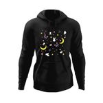 Fashion, accesorii si bijuterii - Barbati - Imbracaminte - Hanorace barbati - Hanorac barbati Sailor Moon Luna Iepuras Stele, negru, marime XL - Infinity.ro