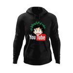 Fashion, accesorii si bijuterii - Barbati - Imbracaminte - Hanorace barbati - Hanorac barbati My Hero Academia Youtube Creator Anime, negru, marime L - Infinity.ro