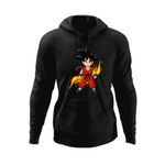 Fashion, accesorii si bijuterii - Barbati - Imbracaminte - Hanorace barbati - Hanorac barbati Dragobete Dragon Ball Z Son Goku Anime, negru, marime M - Infinity.ro