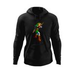 Fashion, accesorii si bijuterii - Barbati - Imbracaminte - Hanorace barbati - Hanorac barbati Legend of Zelda Link Arc Nintendo, negru, marime L - Infinity.ro
