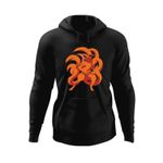 Fashion, accesorii si bijuterii - Barbati - Imbracaminte - Hanorace barbati - Hanorac barbati Naruto Nine Tailed Vulpe Dragon Anime, negru, marime M - Infinity.ro