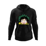 Fashion, accesorii si bijuterii - Barbati - Imbracaminte - Hanorace barbati - Hanorac barbati My Hero Academia Deku Anime Manga, negru, marime 3XL - Infinity.ro