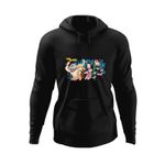 Fashion, accesorii si bijuterii - Barbati - Imbracaminte - Hanorace barbati - Hanorac barbati Demon Slayer Poster Desene Anime, negru, marime 3XL - Infinity.ro