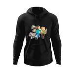 Fashion, accesorii si bijuterii - Barbati - Imbracaminte - Hanorace barbati - Hanorac barbati Dog Steve Alex Minecraft, negru, marime L - Infinity.ro