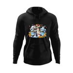 Fashion, accesorii si bijuterii - Barbati - Imbracaminte - Hanorace barbati - Hanorac barbati One Piece Nami Crazy Girl Cartoon, negru, marime L - Infinity.ro
