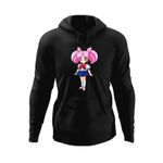 Fashion, accesorii si bijuterii - Barbati - Imbracaminte - Hanorace barbati - Hanorac barbati Sailor Moon Chibiusa Pink Bebe Girl, negru, marime 2XL - Infinity.ro