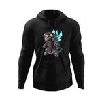 Fashion, accesorii si bijuterii - Barbati - Imbracaminte - Hanorace barbati - Hanorac barbati World of Warcraft Tauren Cartoon, negru, marime 3XL - Infinity.ro