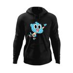 Fashion, accesorii si bijuterii - Barbati - Imbracaminte - Hanorace barbati - Hanorac barbati Lumea lui Gumball Pisic Karate Motanel, negru, marime S - Infinity.ro
