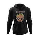 Fashion, accesorii si bijuterii - Barbati - Imbracaminte - Hanorace barbati - Hanorac barbati I Am Groot Baby Dragobete Iubita, negru, marime XL - Infinity.ro