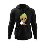 Fashion, accesorii si bijuterii - Barbati - Imbracaminte - Hanorace barbati - Hanorac barbati Baby Groot Bebelus Craciun Iubit, negru, marime 3XL - Infinity.ro