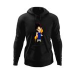 Fashion, accesorii si bijuterii - Barbati - Imbracaminte - Hanorace barbati - Hanorac barbati Dragon Ball Z Vegeta Valentines Day Gift Anime, negru, marime L - Infinity.ro