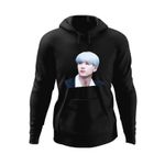 Fashion, accesorii si bijuterii - Barbati - Imbracaminte - Hanorace barbati - Hanorac barbati BTS Suga Agust D, negru, marime 2XL - Infinity.ro