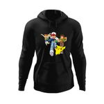 Fashion, accesorii si bijuterii - Barbati - Imbracaminte - Hanorace barbati - Hanorac barbati Pokemon Ash Brook Card Sword, negru, marime 2XL - Infinity.ro