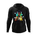 Fashion, accesorii si bijuterii - Barbati - Imbracaminte - Hanorace barbati - Hanorac barbati Whiplash Fortnite Minecraft, negru, marime L - Infinity.ro