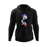 Fashion, accesorii si bijuterii - Barbati - Imbracaminte - Hanorace barbati - Hanorac barbati Sonic the Hedgehog Curier Cursa Sprinter, negru, marime M - Infinity.ro