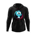 Fashion, accesorii si bijuterii - Barbati - Imbracaminte - Hanorace barbati - Hanorac barbati Gumball Bebelus Tiktok Bebe Tik Tok Creator, negru, marime M - Infinity.ro
