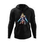 Fashion, accesorii si bijuterii - Barbati - Imbracaminte - Hanorace barbati - Hanorac barbati StarCraft 2 Protoss Warrior Epic Game Play, negru, marime S - Infinity.ro