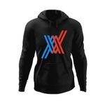 Fashion, accesorii si bijuterii - Barbati - Imbracaminte - Hanorace barbati - Hanorac barbati Darling in the FranXX Logo DarlinFra, negru, marime L - Infinity.ro